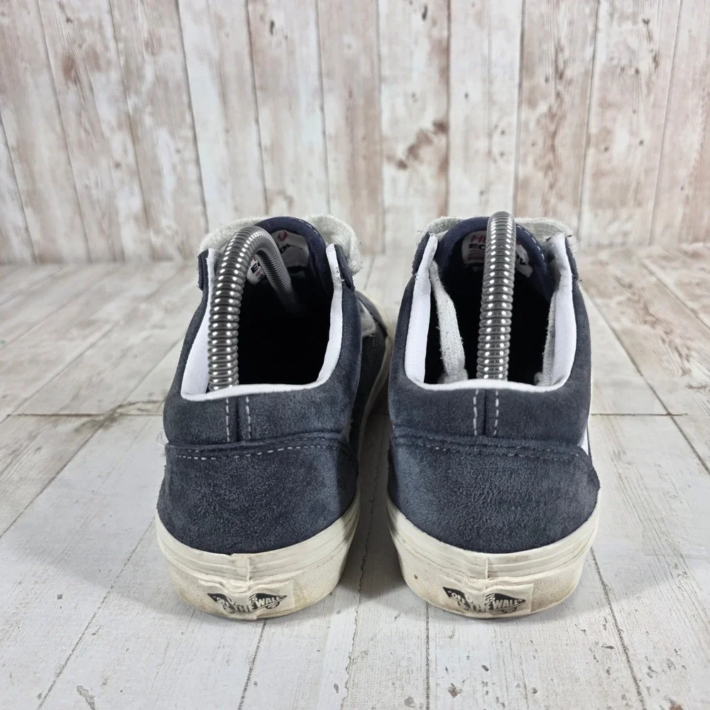Vans Old Skool Navy Blue Suede Low Top Skate Sneakers Womens 7.5 Mens 6_3